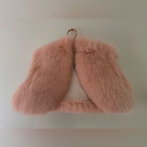 Zang Toi house of fashion ultra exclusive pink fox bolero.
